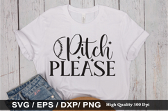 Pitch please - Game Day SVG Design Product Image 1