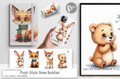 Snow Buddies Digital Paper Product Image 1