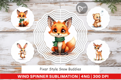 Snow Buddies Wind Spinner Product Image 1