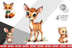 Snow Buddies Clipart Product Image 1