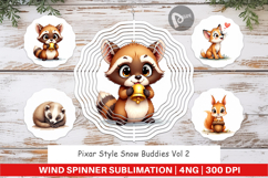 Snow Buddies Wind Spinner Product Image 1