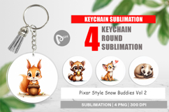 Snow Buddies Keychain Product Image 1