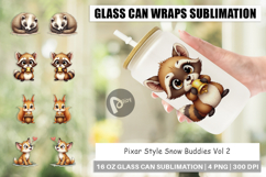 Snow Buddies Glass Can Product Image 1