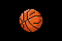 Pixel art basketball graphic design vector Product Image 2