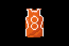 Pixel art basketball jersey graphic design vector Product Image 2