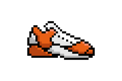 Pixel art basketball shoes graphic design vector Product Image 1