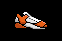 Pixel art basketball shoes graphic design vector Product Image 2