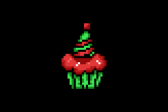 Pixel art birthday cake illustration style design Product Image 2