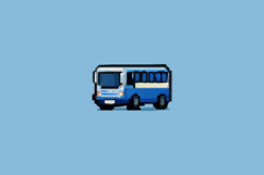 Pixel Art Bus Design Vector Product Image 2