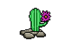 Pixel art cactus nature plant graphic design Product Image 1