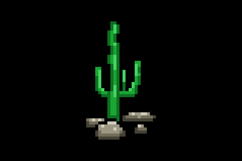 Pixel art cactus nature plant graphic isolated Product Image 2