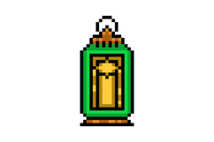 Pixel art classic lantern graphic isolated Product Image 1