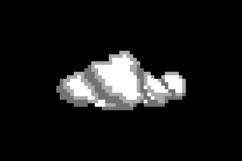 Pixel art cloud and smoke graphic concept Product Image 2