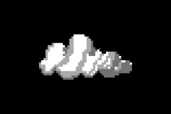 Pixel art cloud and smoke graphic design Product Image 2