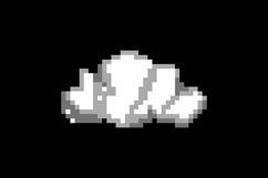 Pixel art cloud and smoke graphic illustration Product Image 2