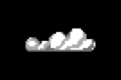 Pixel art cloud and smoke graphic vector Product Image 2