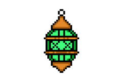 Pixel art decorative islamic lantern design Product Image 1