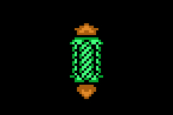 Pixel art decorative islamic lantern illustration Product Image 2