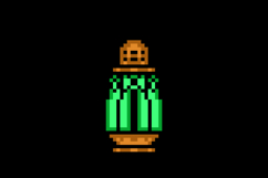 Pixel art decorative islamic lantern isolated Product Image 2