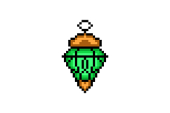 Pixel art decorative lantern object graphic design Product Image 1