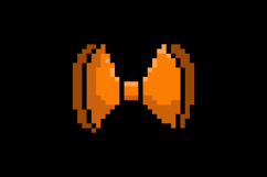 Pixel art decorative ribbon graphic element Product Image 2