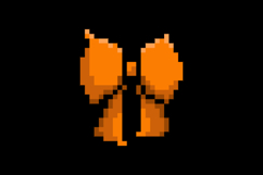 Pixel art decorative ribbon graphic illustration Product Image 2