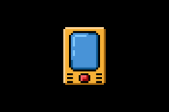 Pixel art drawing cell phone design clipart Product Image 2