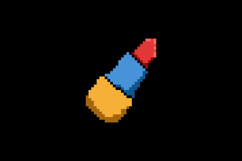 Pixel art drawing lipstick design clipart Product Image 2