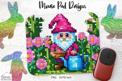 Funny Pixel Art Easter|Mouse Pad Sublimation Product Image 1