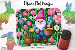 Funny Pixel Art Easter|Mouse Pad Sublimation Product Image 1