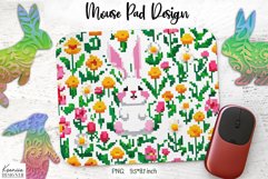 Funny Pixel Art Easter|Mouse Pad Sublimation Product Image 1