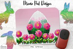 Funny Pixel Art Easter|Mouse Pad Sublimation Product Image 1