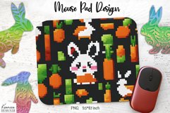 Funny Pixel Art Easter|Mouse Pad Sublimation Product Image 1