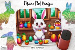 Funny Pixel Art Easter|Mouse Pad Sublimation Product Image 1