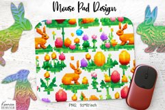 Funny Pixel Art Easter|Mouse Pad Sublimation Product Image 1