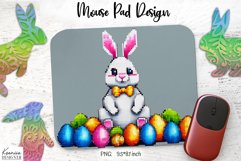 Funny Pixel Art Easter|Mouse Pad Sublimation Product Image 1