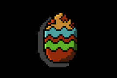 Pixel art egg with decoration art concept Product Image 2
