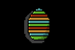 Pixel art egg with decoration art design Product Image 2