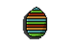 Pixel art egg with decoration art design Product Image 1