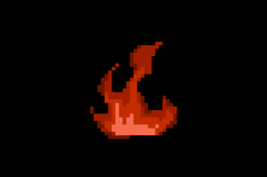 Pixel art flame and fire game asset graphic vector Product Image 2
