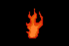 Pixel art flame and fire graphic concept Product Image 2