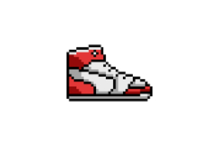 Pixel art footwear and shoes graphic design Product Image 1