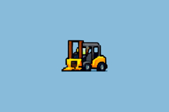 Pixel Art Forklift Design Vector Product Image 2