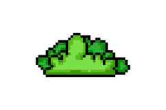 Pixel art green grass game object concept Product Image 1