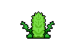 Pixel art green nature grass graphic isolated Product Image 1