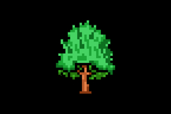 Pixel art green tree park graphic concept Product Image 2