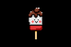Pixel art illustration character ice cream design Product Image 2
