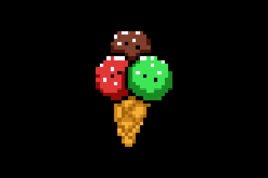 Pixel art illustration character ice cream graphic Product Image 2