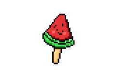Pixel art illustration character ice cream isolated Product Image 1
