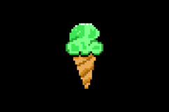 Pixel art illustration character ice cream vector Product Image 2